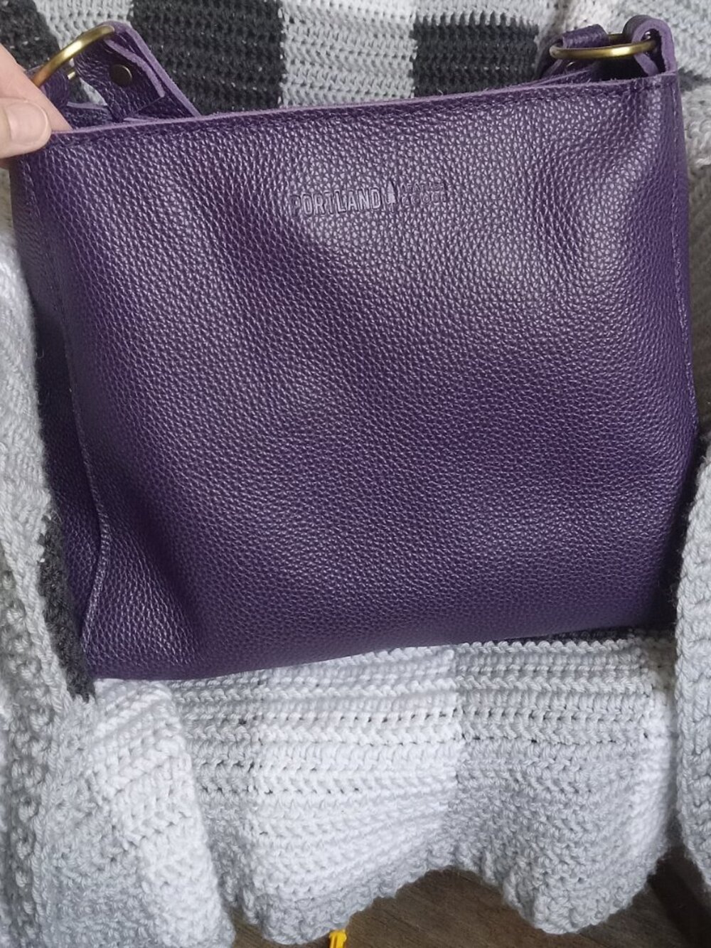 Portland Leather Goods Empire Triangle Shoulder Bag